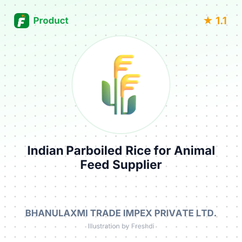 Indian Parboiled Rice for Animal Feed – summary card, no photo uploaded yet