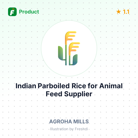 Indian Parboiled Rice for Animal Feed – summary card, no photo uploaded yet