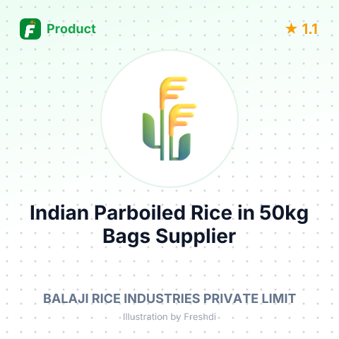 Indian Parboiled Rice in 50kg Bags – summary card, no photo uploaded yet