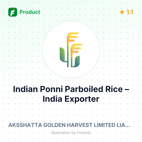 Indian Ponni Parboiled Rice – summary card, no photo uploaded yet