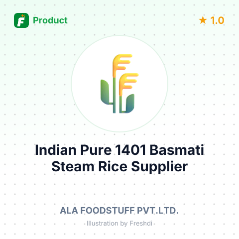 Indian Pure 1401 Basmati Steam Rice – summary card, no photo uploaded yet