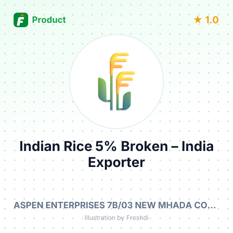 Indian Rice 5% Broken – summary card, no photo uploaded yet