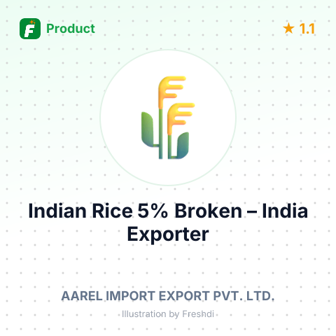 Indian Rice 5% Broken – summary card, no photo uploaded yet