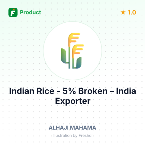 Indian Rice - 5% Broken – summary card, no photo uploaded yet