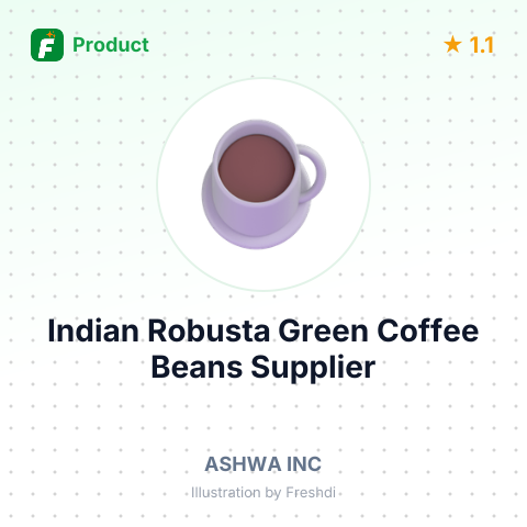 Indian Robusta Green Coffee Beans – summary card, no photo uploaded yet