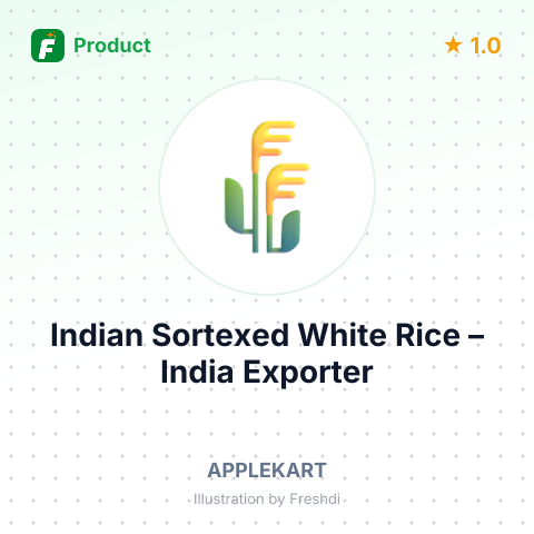 Indian Sortexed White Rice – summary card, no photo uploaded yet