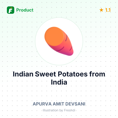 Indian Sweet Potatoes – summary card, no photo uploaded yet