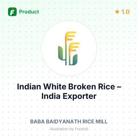Indian White Broken Rice (Non Basmati) – summary card, no photo uploaded yet