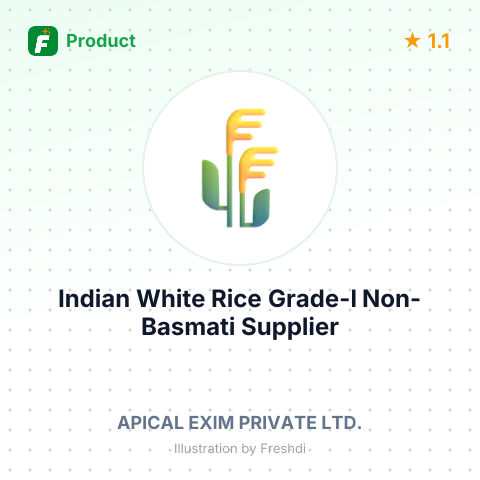Indian White Rice Grade-I (20% Broken) Non-Basmati – summary card, no photo uploaded yet