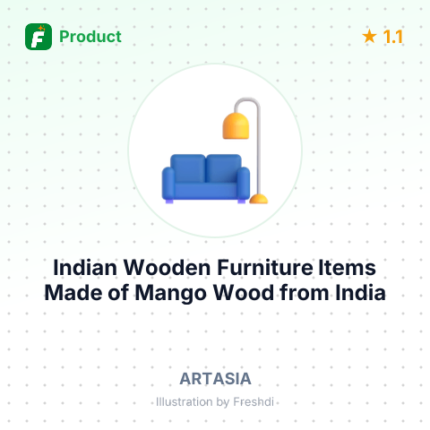 Indian Wooden Furniture Items Made of Mango Wood – summary card, no photo uploaded yet
