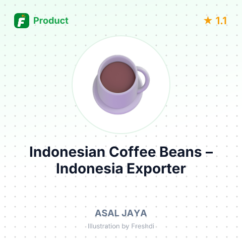 Indonesian Coffee Beans – summary card, no photo uploaded yet