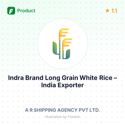 Indra Brand Long Grain White Rice – summary card, no photo uploaded yet