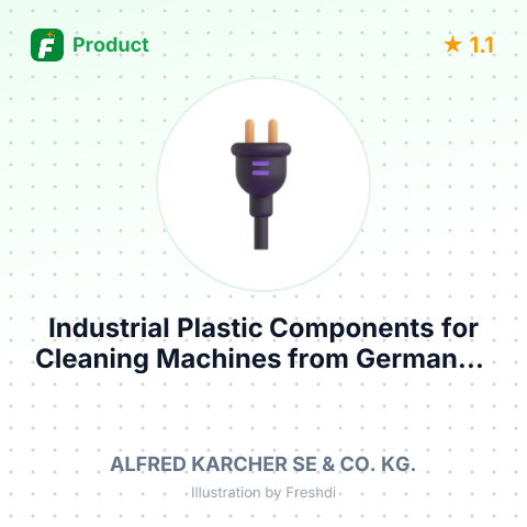 Industrial Plastic Components for Cleaning Machines – summary card, no photo uploaded yet