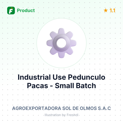Industrial Use Pedunculo Pacas - Small Batch – summary card, no photo uploaded yet