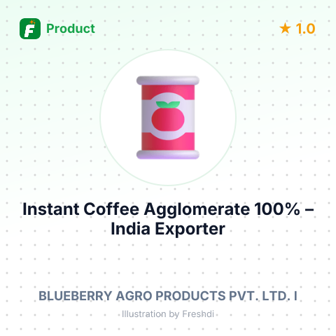 Instant Coffee Agglomerate 100% – summary card, no photo uploaded yet