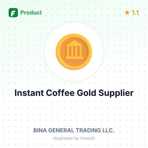 Instant Coffee Gold – summary card, no photo uploaded yet