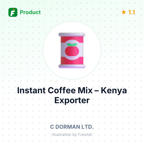 Instant Coffee Mix – summary card, no photo uploaded yet