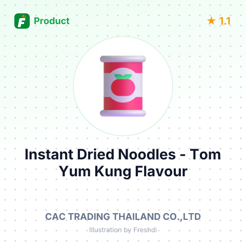 Instant Dried Noodles - Tom Yum Kung Flavour – product summary card, no photo uploaded yet