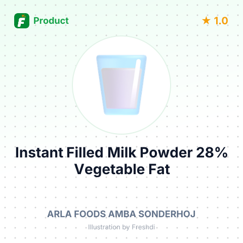 Instant Filled Milk Powder 28% Vegetable Fat – summary card, no photo uploaded yet