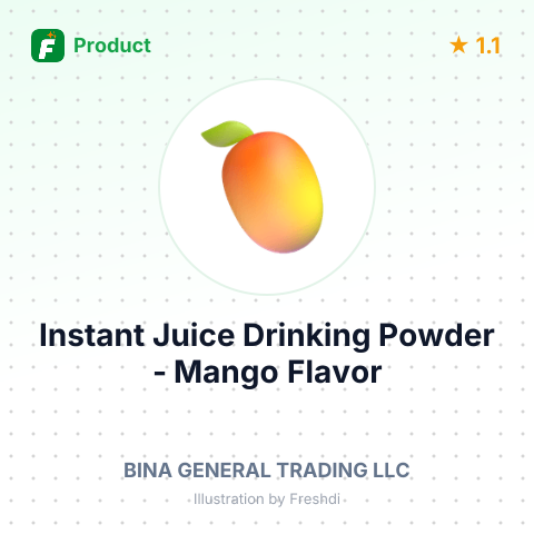 Instant Juice Drinking Powder - Mango Flavor – summary card, no photo uploaded yet