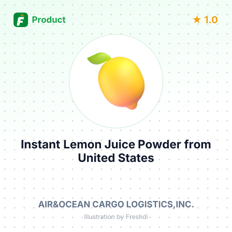 Instant Lemon Juice Powder – summary card, no photo uploaded yet