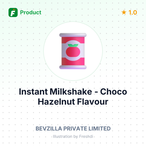 Instant Milkshake - Choco Hazelnut Flavour – summary card, no photo uploaded yet