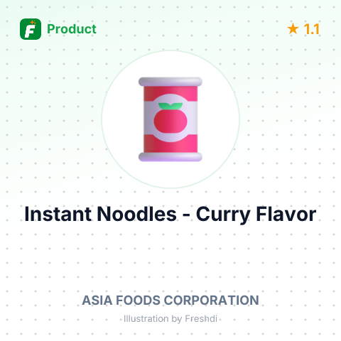Instant Noodles - Curry Flavor – summary card, no photo uploaded yet