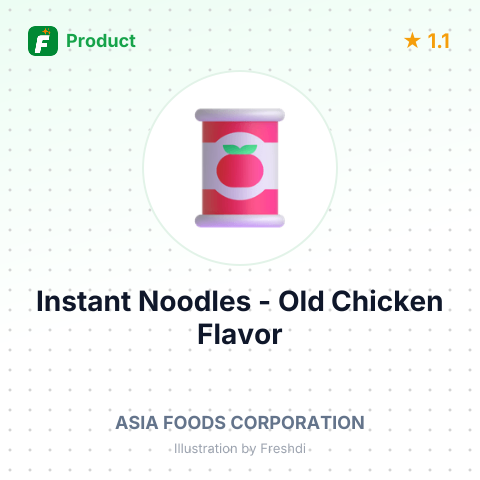 Instant Noodles - Old Chicken Flavor – summary card, no photo uploaded yet