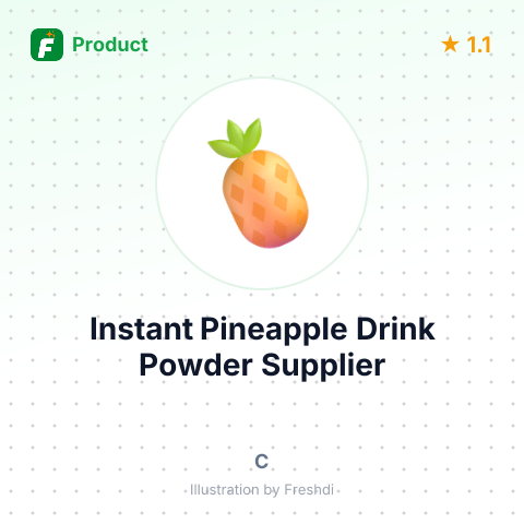 Instant Pineapple Drink Powder – summary card, no photo uploaded yet
