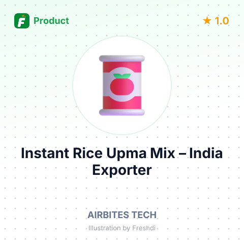 Instant Rice Upma Mix – summary card, no photo uploaded yet