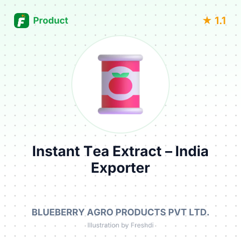 Instant Tea Extract – summary card, no photo uploaded yet