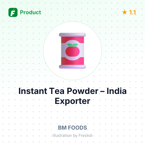 Instant Tea Powder – summary card, no photo uploaded yet