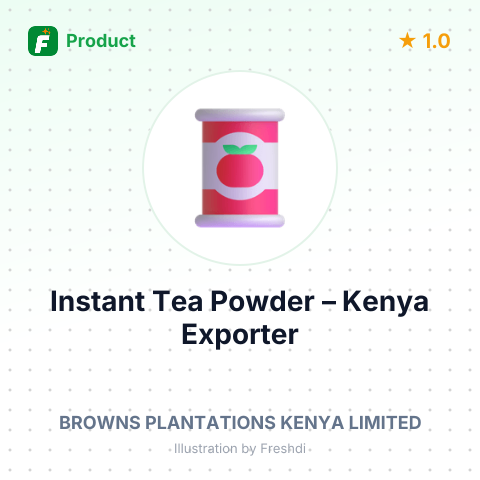 Instant Tea Powder – summary card, no photo uploaded yet