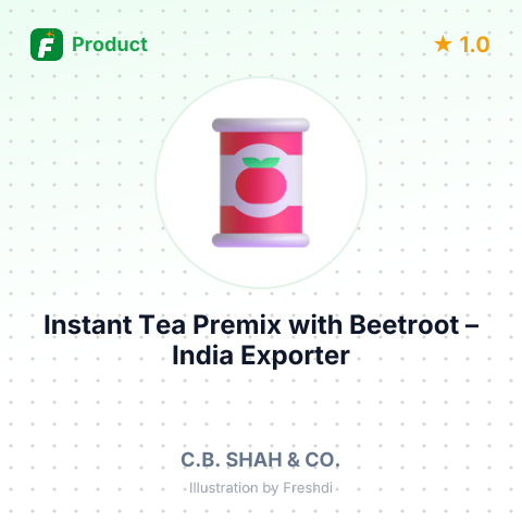 Instant Tea Premix with Beetroot – summary card, no photo uploaded yet
