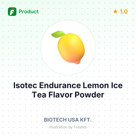 Isotec Endurance Lemon Ice Tea Flavor Powder – summary card, no photo uploaded yet