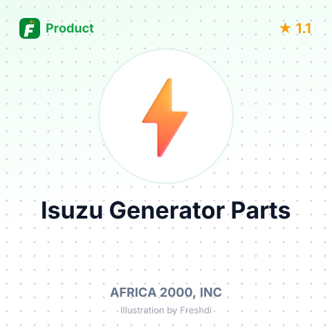 Isuzu Generator Parts – summary card, no photo uploaded yet