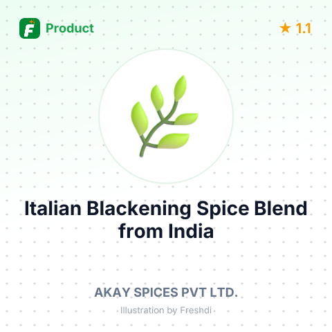 Italian Blackening Spice Blend – summary card, no photo uploaded yet