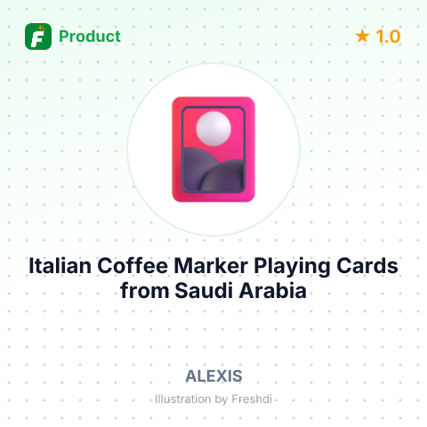 Italian Coffee Marker Playing Cards – summary card, no photo uploaded yet