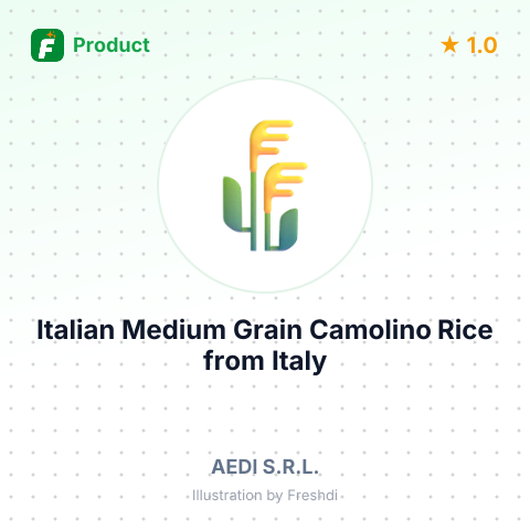 Italian Medium Grain Camolino Rice – summary card, no photo uploaded yet