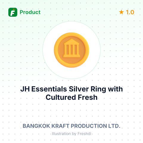 JH Essentials Silver Ring with Cultured Fresh Water Pearl – summary card, no photo uploaded yet