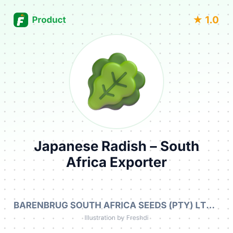 Japanese Radish – summary card, no photo uploaded yet