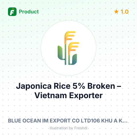 Japonica Rice 5% Broken – summary card, no photo uploaded yet