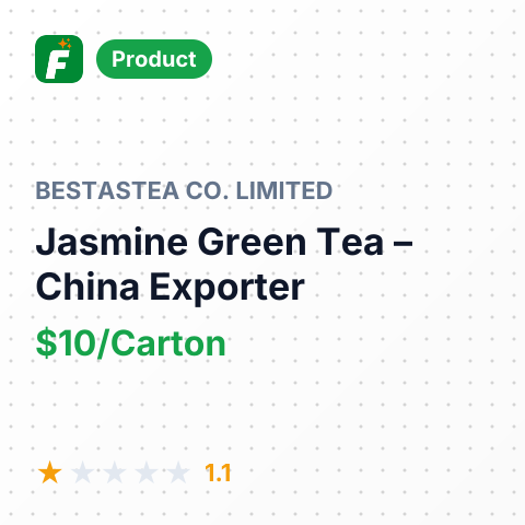 Jasmine Green Tea – summary card, no photo uploaded yet