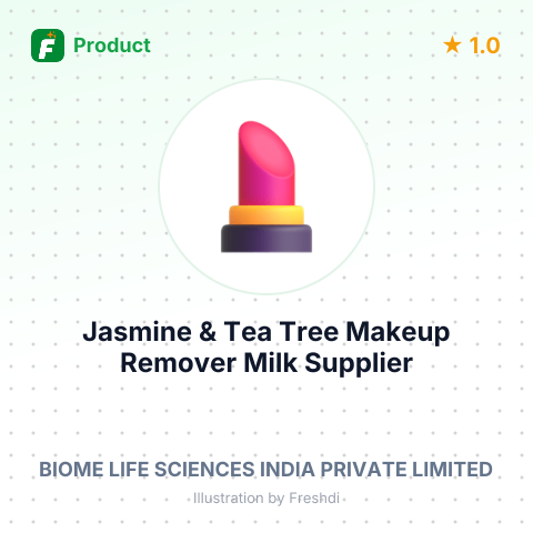 Jasmine & Tea Tree Makeup Remover Milk – product summary card, no photo uploaded yet