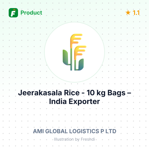 Jeerakasala Rice (Non Basmati) - 10 kg Bags – summary card, no photo uploaded yet