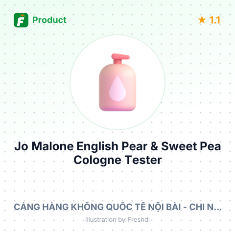 Jo Malone English Pear & Sweet Pea Cologne Tester 100ml – summary card, no photo uploaded yet