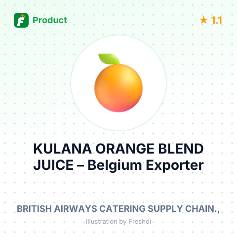 KULANA ORANGE BLEND JUICE – summary card, no photo uploaded yet