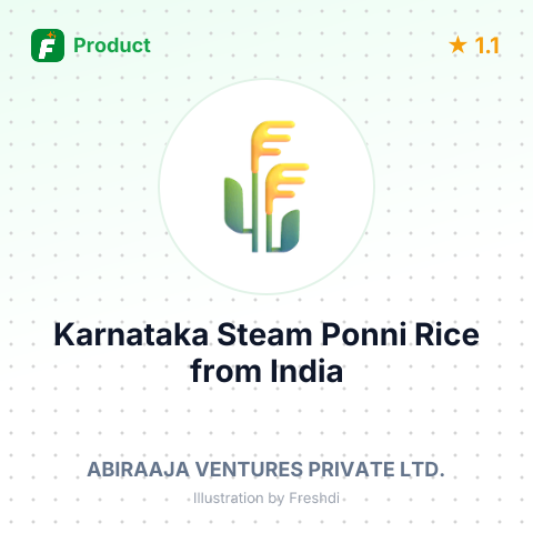Karnataka Steam Ponni Rice – product summary card, no photo uploaded yet