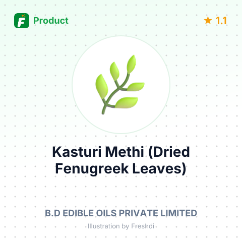 Kasturi Methi (Dried Fenugreek Leaves) – summary card, no photo uploaded yet