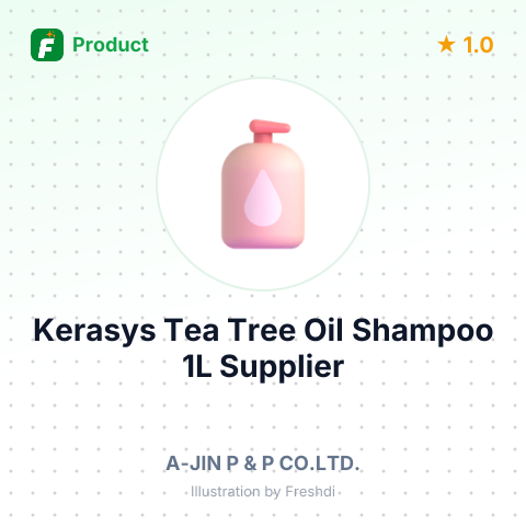 Kerasys Tea Tree Oil Shampoo 1L – summary card, no photo uploaded yet